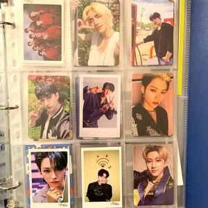 K-pop group Stray kids official photo cards